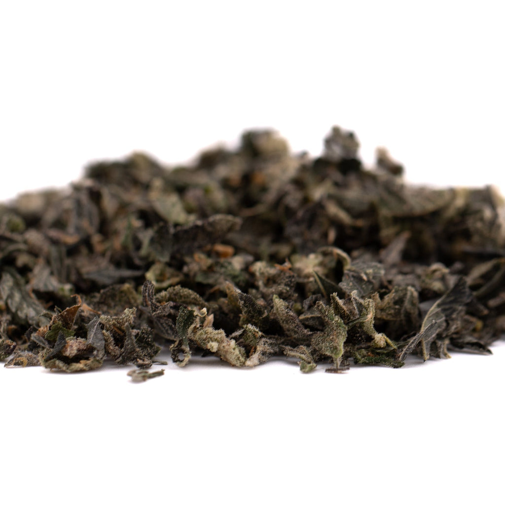 Pile of dried green tea leaves for Blue Heron Indoor Trim wholesale product