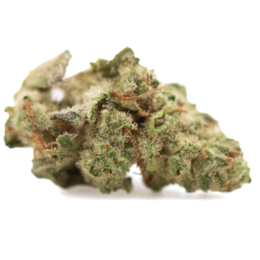 Premium Joker OG THCa greenhouse smalls hemp flower bud with trichomes
