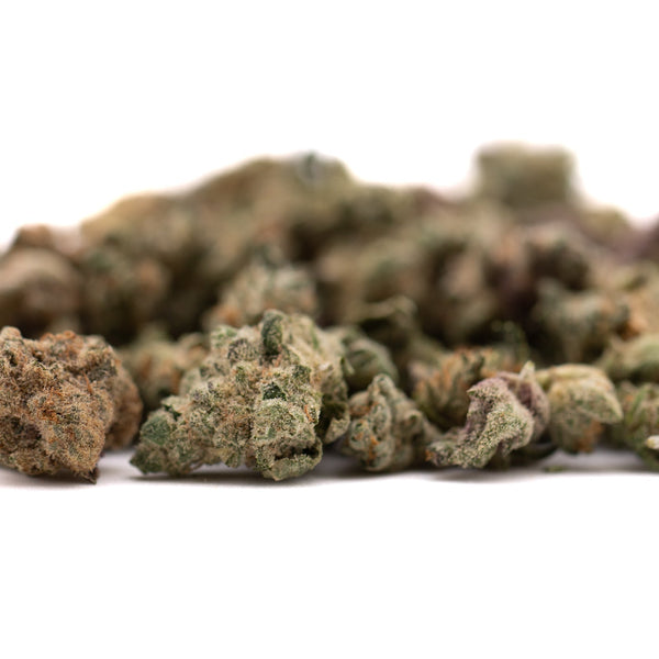 Dried Sour Candy THCa Flower Smalls, premium hemp flower product display